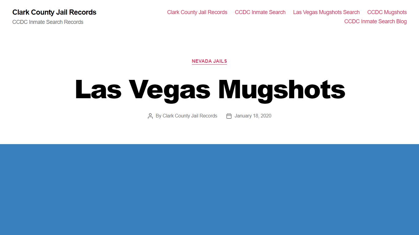 Las Vegas Mugshots - Clark County Jail Records